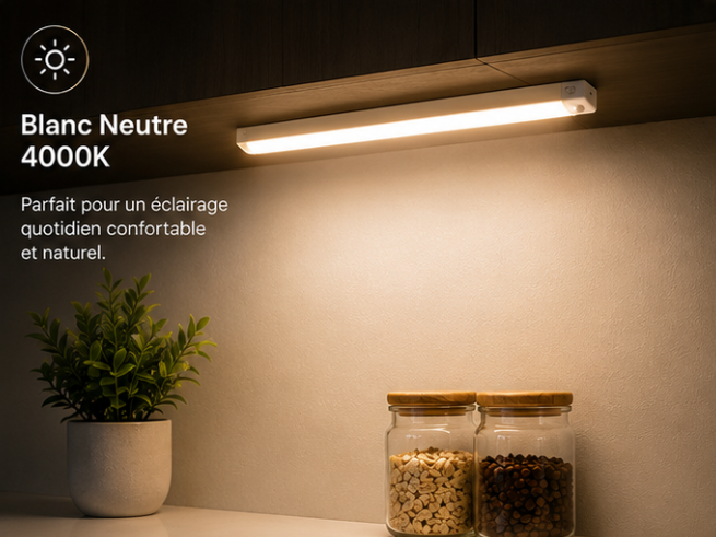 Lampe LED intelligente avec détecteur de mouvement – Rechargeable USB