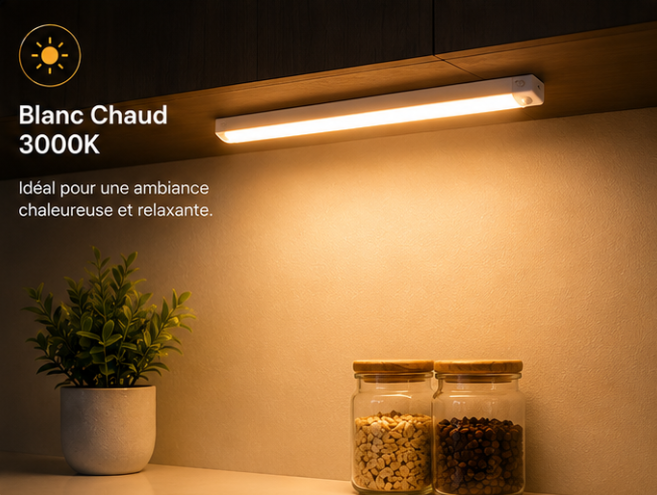 Lampe LED intelligente avec détecteur de mouvement – Rechargeable USB
