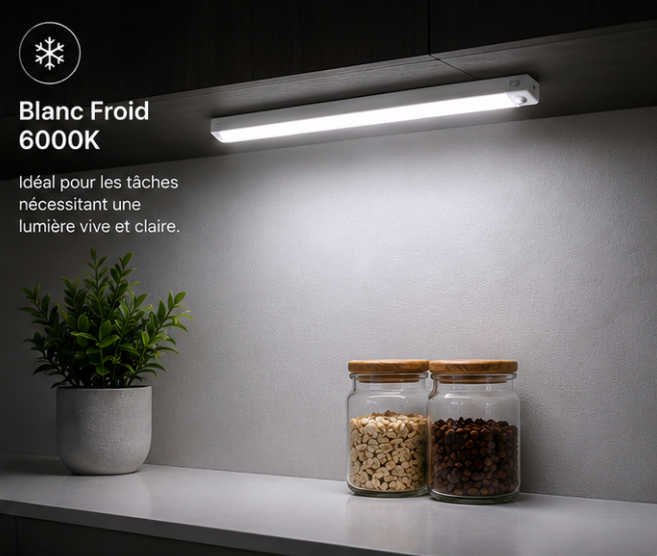 Lampe LED intelligente avec détecteur de mouvement – Rechargeable USB